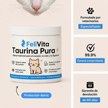 FeliTaurina+ — Suplemento de taurina pura para gatos